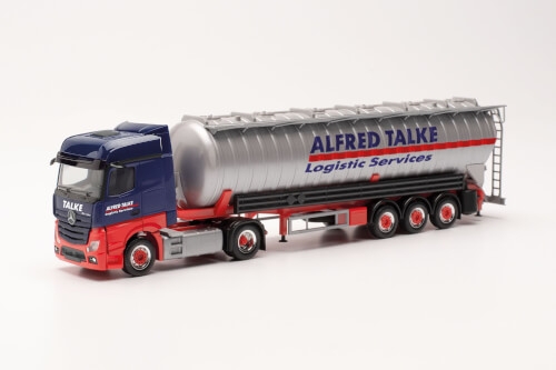 Herpa 314725 Mercedes-Benz Actros BigSpace ‘18 ADR Saugsilo-Sattelzug "Alfred Talke"