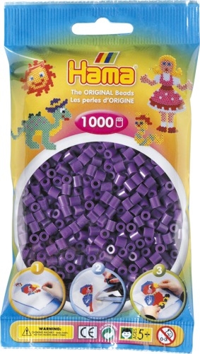 Dan Import 207-07 HAMA Bügelperlen Midi - Lila 1000 Perlen
