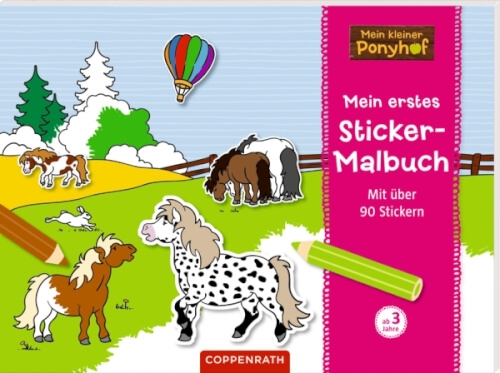 Coppenrath 62930 Mein erstes Sticker-Malbuch - Mein kleiner Ponyhof