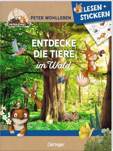 Verlagsgruppe Oetinger Service 691/40103 Lesen + Stickern. Entdecke die Tiere im Wald