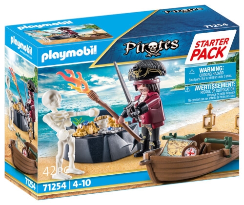 PLAYMOBIL 71254 Starter Pack Pirat mit Ruderboot