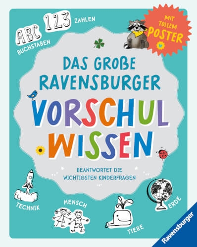 Ravensburger 48061 Das große Ravensburger Vorschulwissen beantwortet Kinderfragen zu unterschiedlich