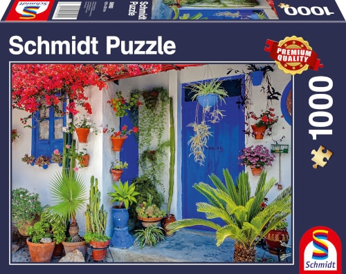 Schmidt Spiele 58992 Puzzle Mediterrane Haustür 1.000 Teile