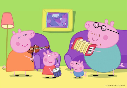 Peppa Wutz Puzzle 2x12 Teile - Für Kinder Ab 3 Jahren