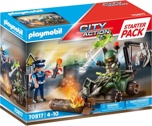 PLAYMOBIL 70817 Starter Pack Polizei: Gefahrentraining