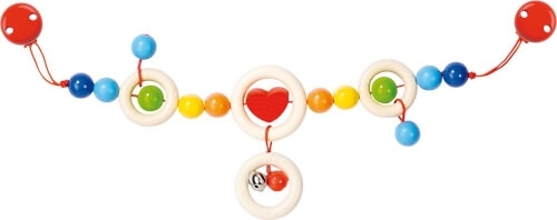 GoKi Kinderwagenkette Herz mit Clips