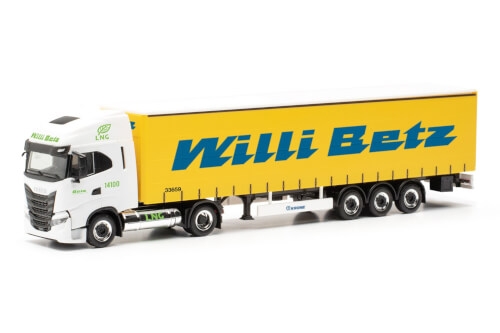 Herpa 317931 Iveco S-Way LNG Gardinenpl.-Sattelz. Willi Betz (Baden-Württemberg/Reutlingen)