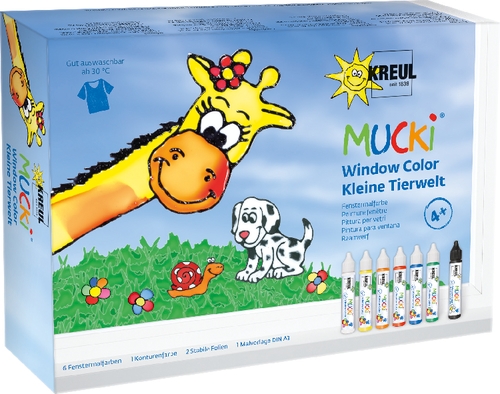 C. Kreul 24451 Mucki Window Coler 7er Set - kleine Tierwelt