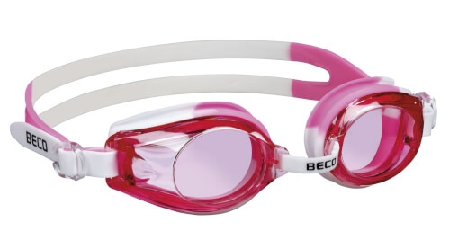 BECO Beermann 9926-14 Profischwimmbrille weiß/pink f. Kinder