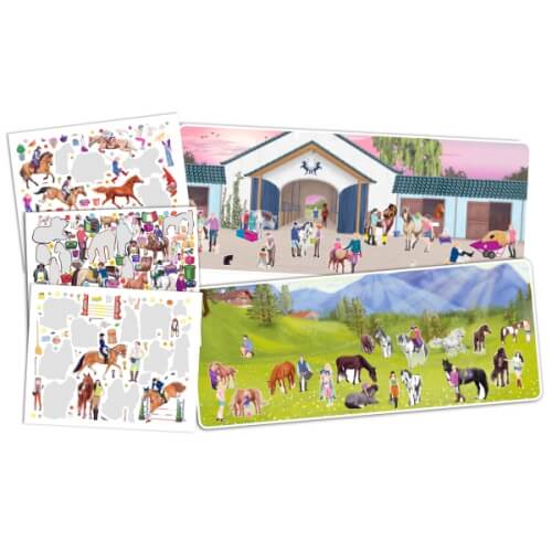 Create your Happy Horses Malbuch mit Stickern Pferd Pony Sticker Depesche 10176 