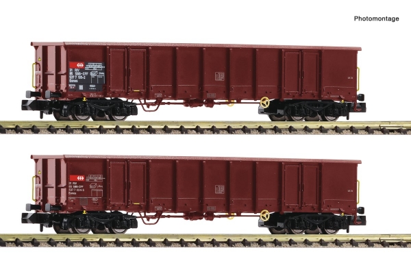 Fleischmann 830252 2-tlg. Set: Offene Güterwagen, SBB Eanos