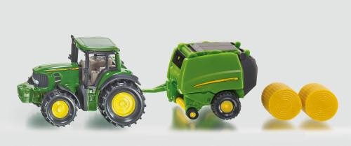 Siku 1665 John Deere Traktor mit Ballenpresse