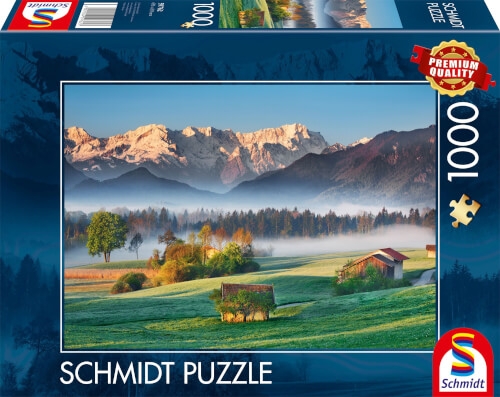 Schmidt Spiele 59762 Puzzle Garmisch-Partenkirchen, Murnauer Moos 1000Teile