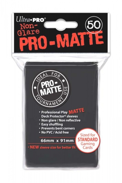 Amigo 82728 Pro-Matte Sleeves Black (50)