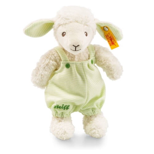 Steiff Kuscheltier Lamm ''Lenny'', Plüsch, ca. 22 cm, weiß-hellgrün