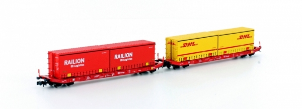 Hobbytrain H23764 2er Set Sgkkms 689 Jumbo Railion/DHL, Ep.VI