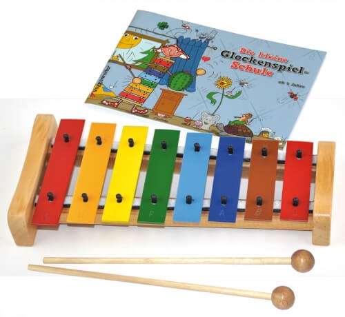 Voggenreiter Buntes Glockenspielset mit Buch Kleine Glockenspielschule