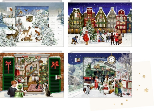 Coppenrath 72002 Zauberhafte Weihnachtszeit, Mini-Adventskalender-sortiert (Behr)