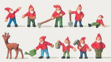 Preiser 212303 Merten H0 Gartenzwerge