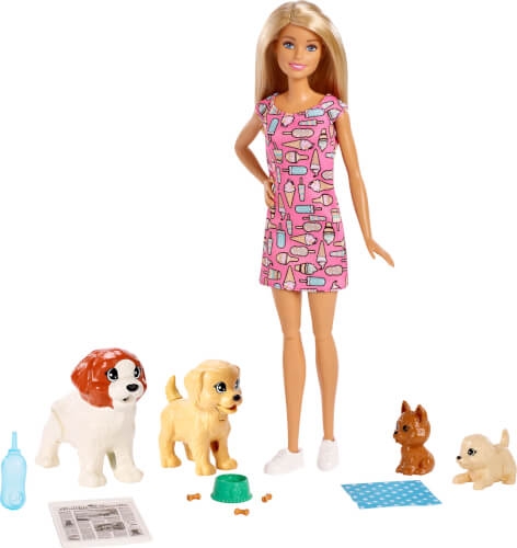 Mattel FXH08 Barbie® Hundesitterin und Welpen
