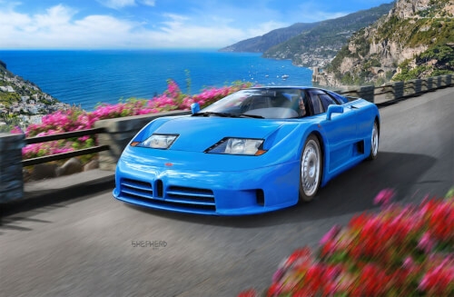 Revell 07353 Bugatti EB110, Revell 0Modellbausatz