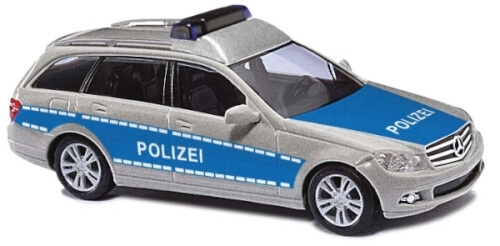 Busch 43661 Mercedes C/T Polizei blau