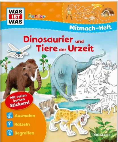 Tessloff 978-3-7886-2002-8 WAS IST WAS Junior Mitmach-Heft Dinosaurier und Tiere der Urzeit