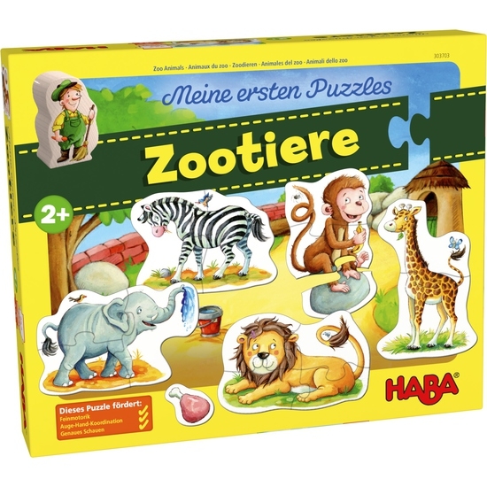 Haba 303703 Meine ersten Puzzles  Zootiere