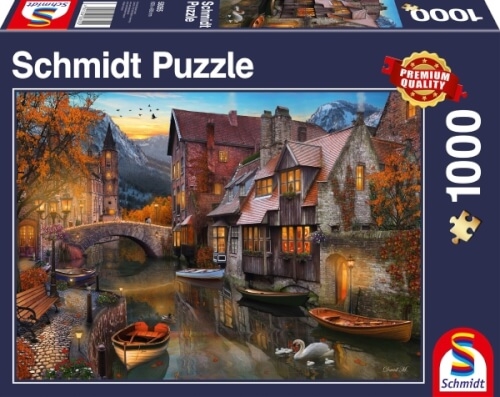 Schmidt Spiele 58355 Puzzle Heimat am Kanal, 1000 Teile