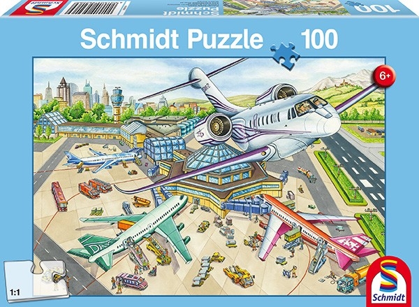 Schmidt Spiele 56206 Ein Tag am Flughafen, 100 Teile
