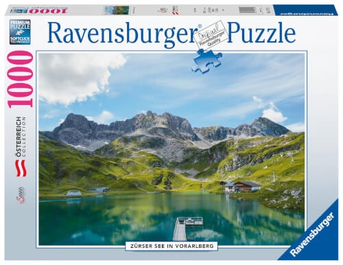 Ravensburger Puzzle 17174 - Zürser See in Vorarlberg - 1000 Teile Puzzle für Erwachsene und Kinder a