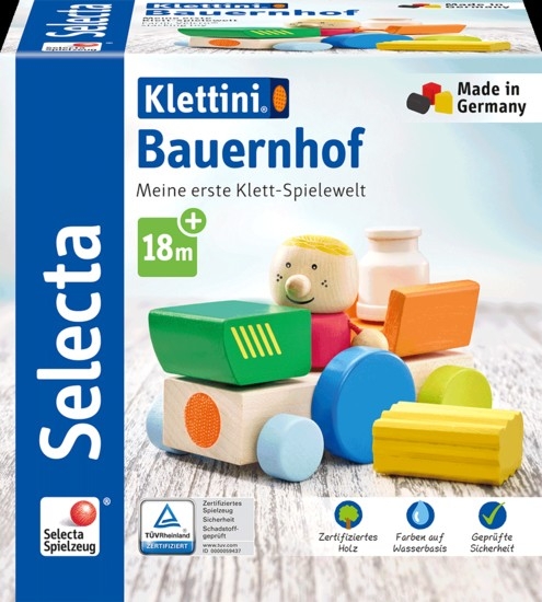 Schmidt Spiele Bauernhof, Klett-Stapelspielzeug, 7 Teile