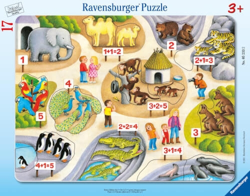 Ravensburger 5233 Puzzle Erstes Zählen bis 5 8-17 Teile