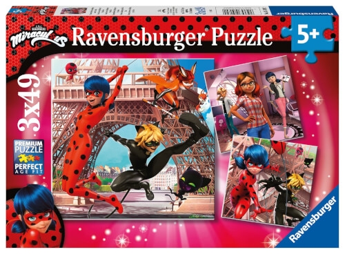 Ravensburger 05189 Puzzle Unsere Helden Ladybug und Cat Noir 49 Teile