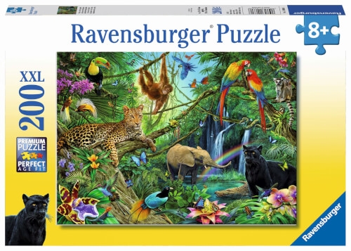 Ravensburger 12660 Puzzle Tiere im Dschungel 200 Teile