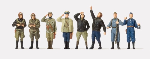 Preiser 72543 Stehende Piloten, Bodenperson 1:72