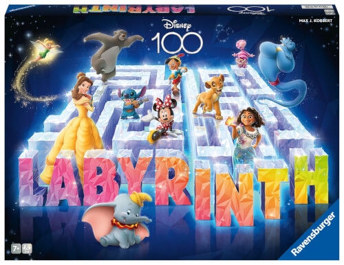 Ravensburger 27460 Disney 100 Labyrinth - Der Familienspiel-Klassiker für 2-4 Spieler ab 7 Jahren mi