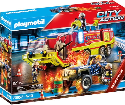 Playmobil 70557 Feuerwehreinsatz mit Löschfahrzeug