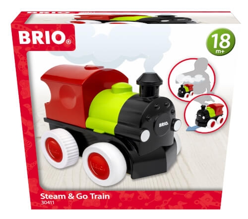 Ravensburger 63041100 BRIO Push & Go Zug mit Dampf Pedagogics