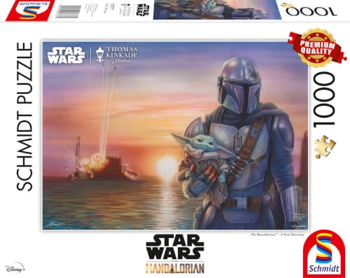 Schmidt Spiele 57377 Puzzle 1000 Teile Lucas Film, Teile he Mandalorian, A New Direc Teile ion