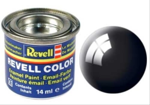 Revell 32107 schwarz, glänzend RAL 9005 14 ml-Dose