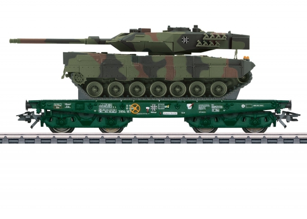 Märklin 48871 Schwerlast-Flachwagen Rlmmps, beladen Leopard 2A8