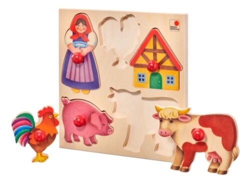 Selecta Puzzle Bauernhof, 5 Teile