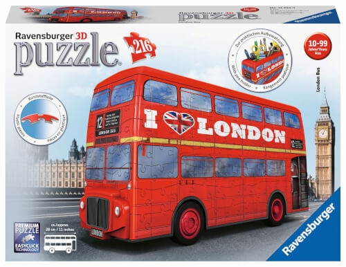 Ravensburger 12534 Puzzle 3D London Bus 216 Teile